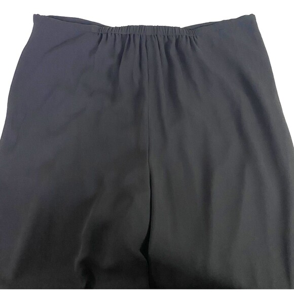 Theory Wide Leg Crepe Drawstring Pants Womens Small Black Lightweight Lined NWOT - Picture 7 of 16